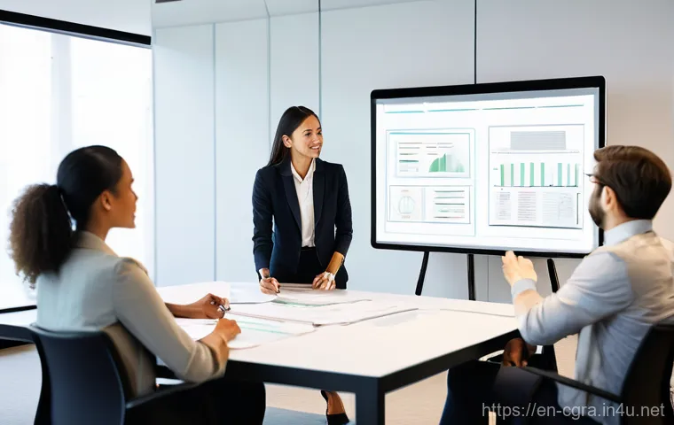컴퓨터그래픽스운용기능사 시험장 상황별 대처법 - **Prompt 1: Focused Visualization for Success**
    "A confident and calm professional woman, aged l...