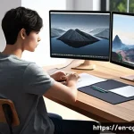Home 21 컴퓨터그래픽스운용기능사 온라인 강의 플랫폼 추천 - **Digital Art Beginner's Journey**
A young adult, approximately 20 years old, with neat, medium-...